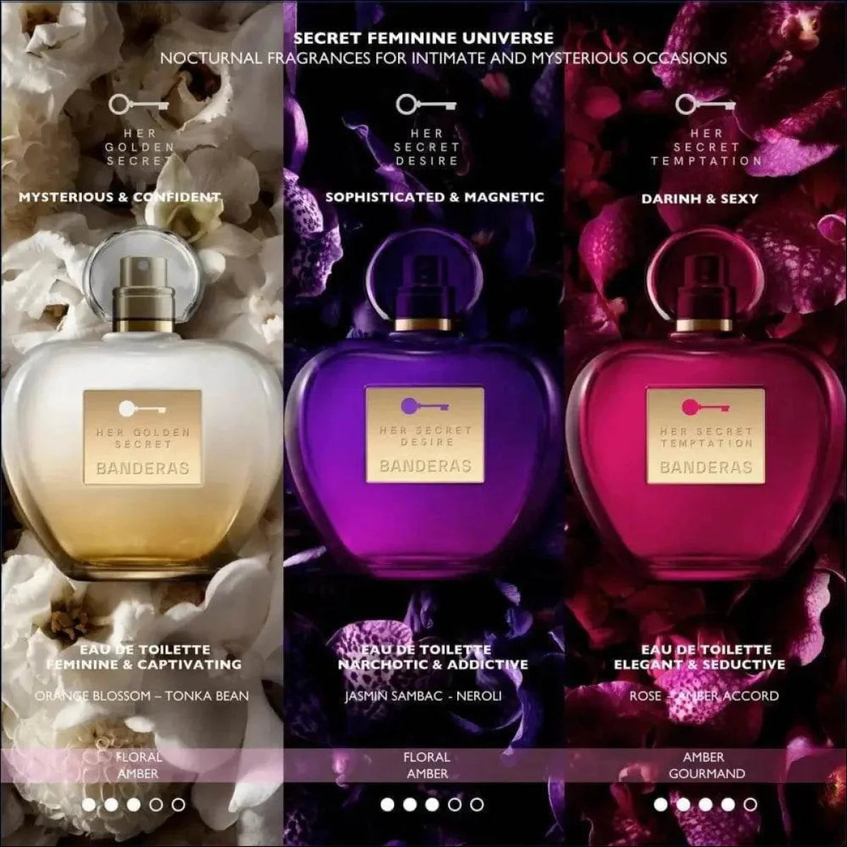 Her Golden Secret Antonio Banderas Edt - Perfume 50ml Blz - Jm Grife