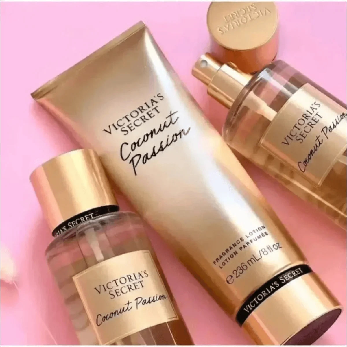 Kit Victoria Secrets Fragrâncias: Aqua Kiss e Pure Seduction para Hidratação e Frescor - Jm Grife