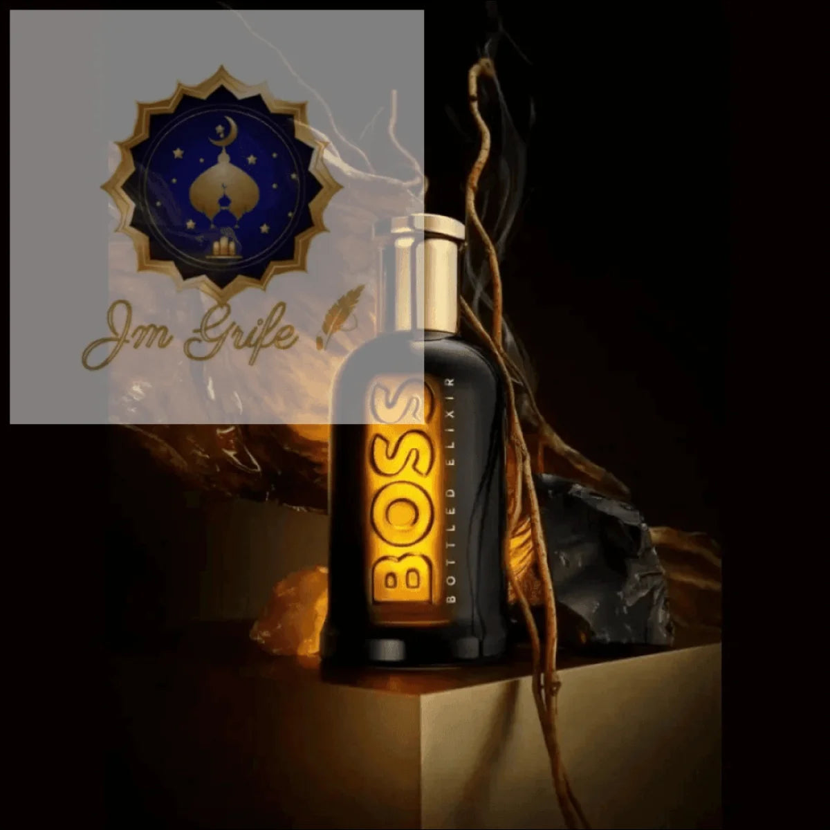 Boss Bottled Elixir Masculino 100ml Eau de Parfum Amadeirado com Olíbano e Patchouli - Jm Grife