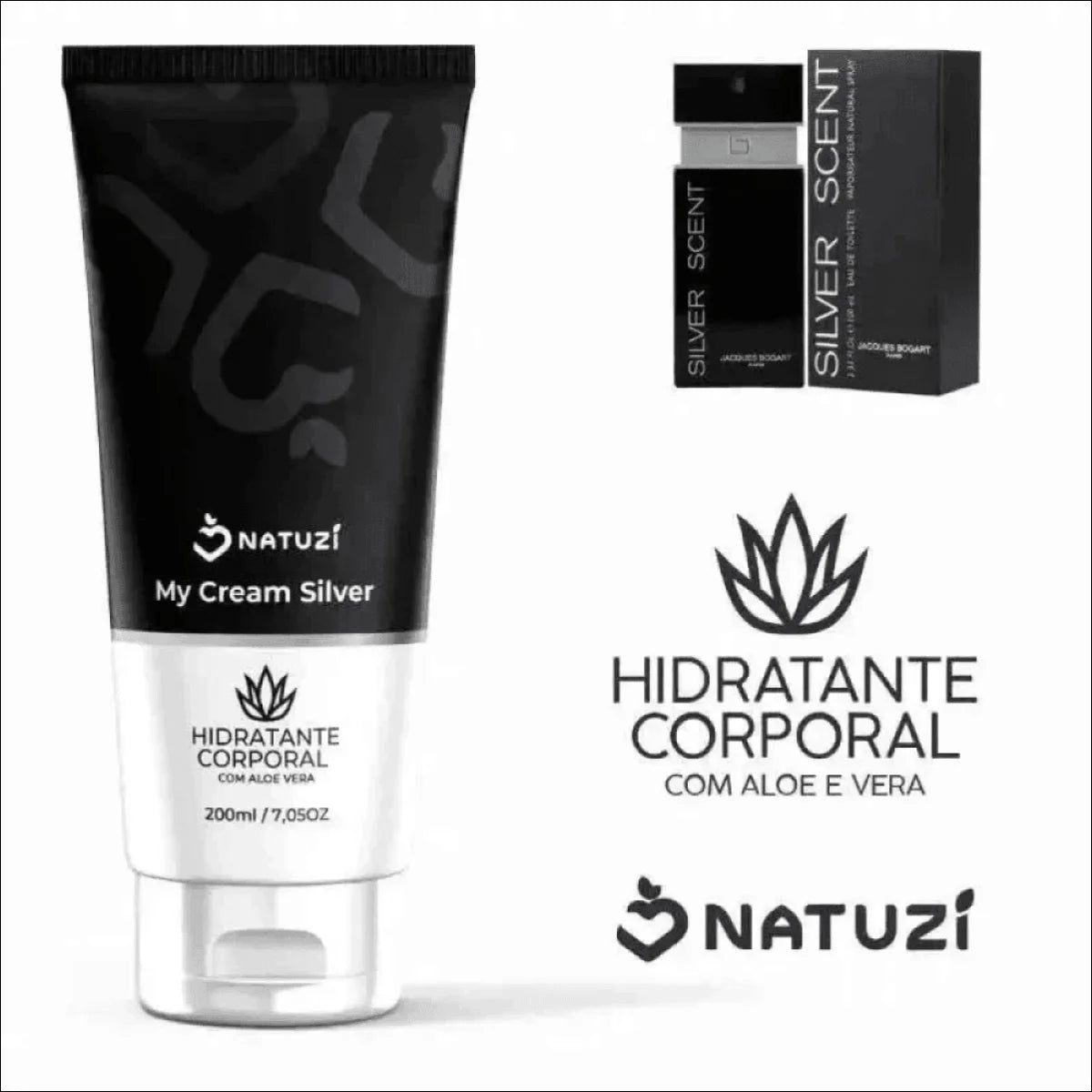 Creme Hidratante Corporal Natuzí 200ml - Hidratação Profunda e Textura Aveludada - Jm Grife - corporal,creme,hidratante,natuz,optimized,silver - Jm Grife - Creme Hidratante Corporal Natuzí 200ml - Hidratação Profunda e Textura Aveludada