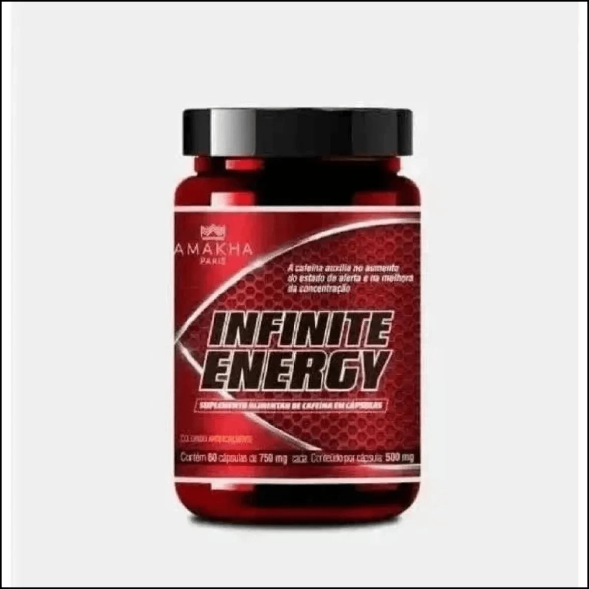 Infinite Energy Amakha Paris 60 Cápsulas 750mg - Aumento de Energia Natural e Vitalidade - Jm Grife